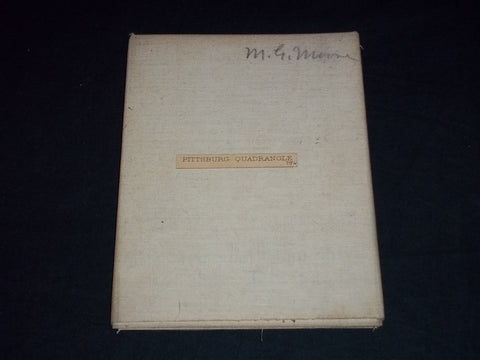1800'S-1900'S PITTSBURG QUADRANGLE LINEN BACKED MAP - J 5584