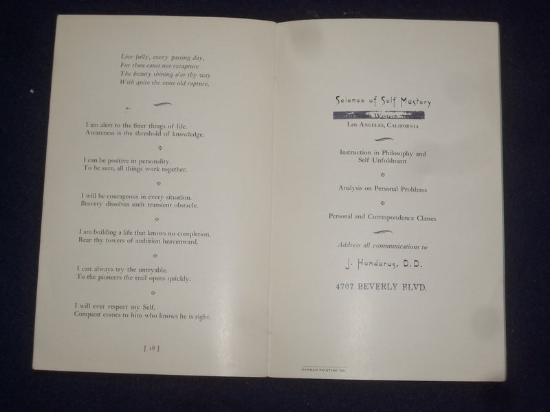 1935 I AM! I CAN! I WILL! BY JACQUES HONDORUS SOFTCOVER BOOK - J 9602