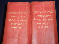 1940-1950 UNITED STATES CUMULATIVE BOOK AUCTION RECORDS LOT OF 2 - KD 1836