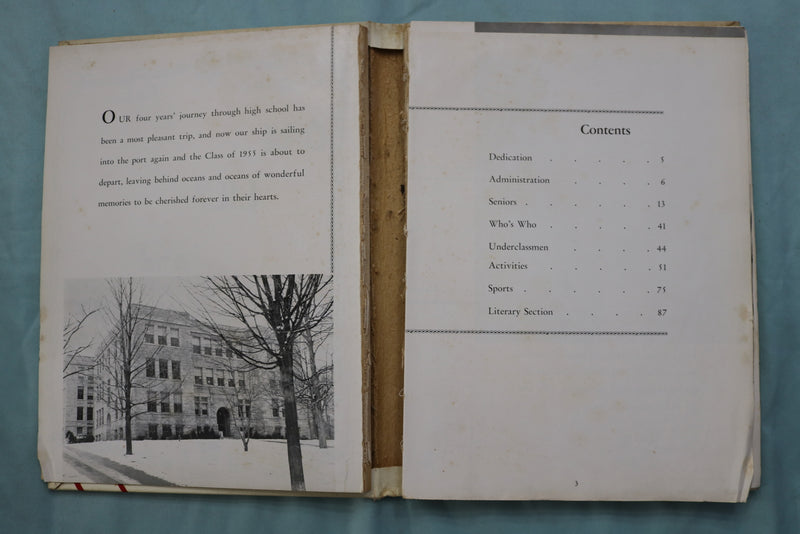 1955 OAK LILY AND IVY MILFORD HIGH SCHOOL YEARBOOK - MILFOR, MA. - YB 3571