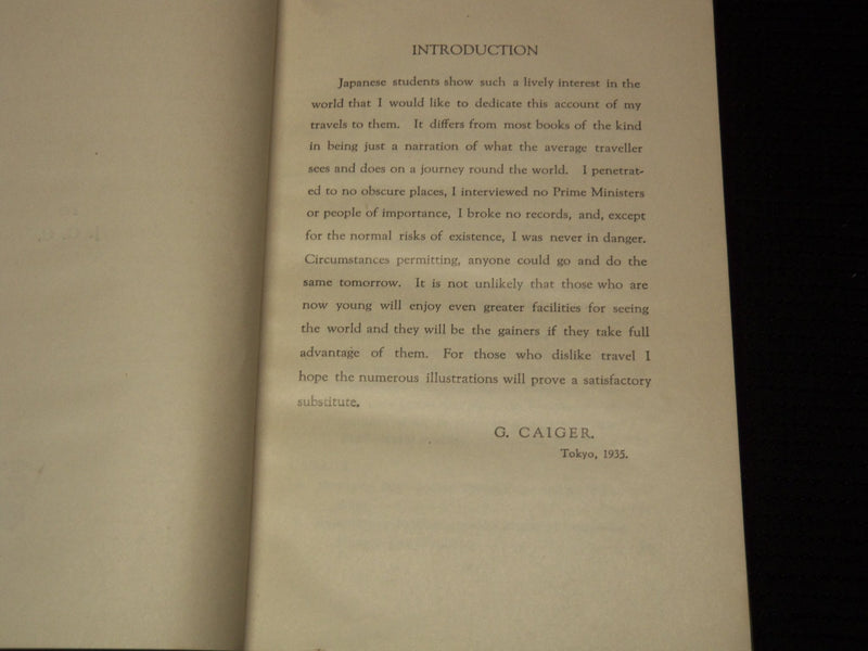 1935 FROM JAPAN TO JAPAN HARDCOVER BOOK BY G. CAIGER - HOKUSEIDO PRESS- KD 6263D