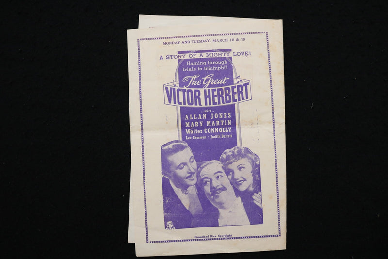 1940'S JOY THEARE PROGRAM - LOT OF 4 - BELZONI, MISSISSIPPI - K 2816