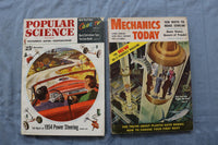 1943-1953 POPULAR SCIENCE & MECHANICS TODAY MAGAZINES- LOT OF 12 - O 3880