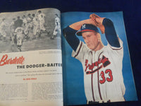 1954 APRIL SPORT MAGAZINE - DON NEWCOMBE COVER - SPRING TRAINING ISSUE - ST 7247