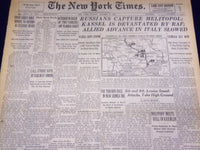 1943 OCTOBER 24 NEW YORK TIMES - RUSSIANS CAPTURE MELITOPOL - NT 1761