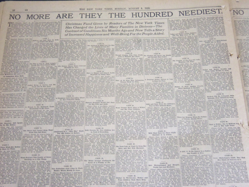 1928 AUG 5 NY TIMES SPECIAL FEATURES - CRIME RIDDEN CHICAGO FIGHTS GANG- NT 7075