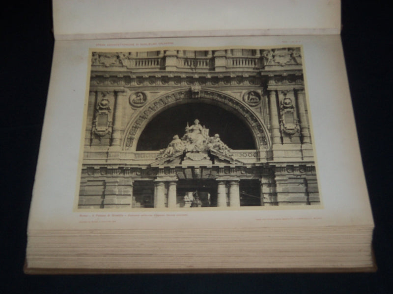 1916 LE OPERE ARCHITETTONICHE DI GUGLIELMO CALDERINI VOLUME BY G. B MILANI- Z 94