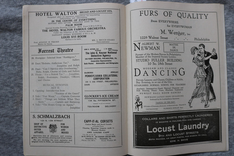 1914 PLAYS AND PLAYERS THEATRE PROGRAM MAGAZINE -MISS BILLIE BURKE COVER- K 2720