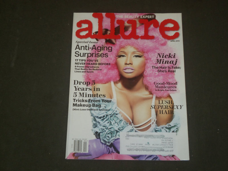 2012 APRIL ALLURE MAGAZINE - NICKI MINAJ COVER - B 1489