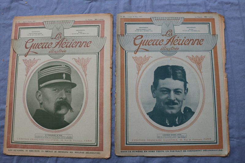 1916-1918 LA GUERRE AERIENNE ILLUSTRE MAGAZINE - FRENCH - LOT OF 20 - O 3857
