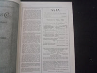 1923 MAY ASIA MAGAZINE - GREAT PHOTOS, STORIES & ADS - ST 3660L