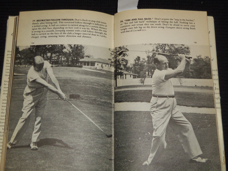 1946 GOLF AFTER FORTY HARDCOVER BOOK BY H. A. HATTSTROM - NICE PHOTOS - KD 7701