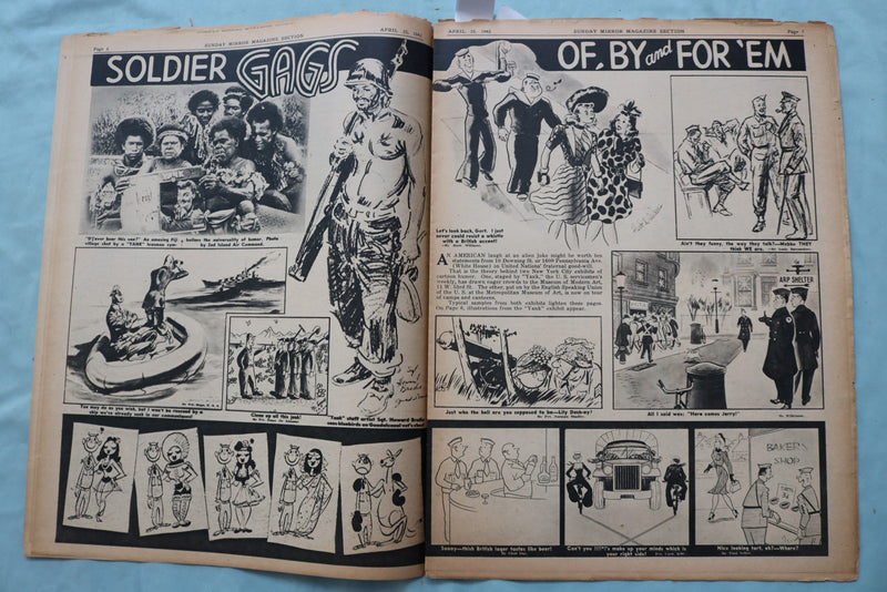1943 APRIL 25 SUNDAY MIRROR NEWSPAPER MAGAZINE SECTION - RISE STEVENS - NP 9096