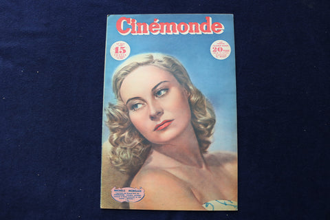 1947 MAY 27 CINEMONDE MAGAZINE - MICHELE MORGAN - JUNE HAVER COVER - E 23920