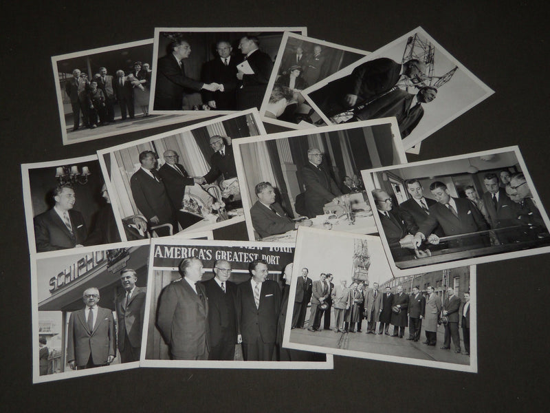 1950'S GOVERNOR ROBERT MEYNER PHOTO LOT OF 11 - TRIP TO AMSTERDAM - J 3460