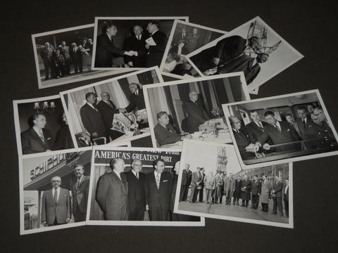 1950'S GOVERNOR ROBERT MEYNER PHOTO LOT OF 11 - TRIP TO AMSTERDAM - J 3460