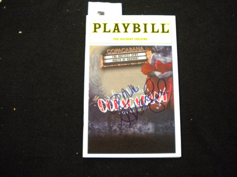 2000 BARRY MANILOW'S COPACABANA PLAYBILL - 2 SIGNATURES - J 8274