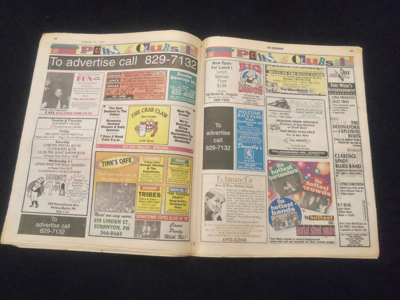 1995 FEB 23 THE WEEKENDER NEWSPAPER -WILKES-BARRE, PA- SWIMSUITS '95 - NP 6150