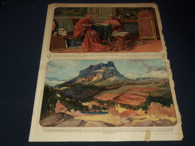 1930 OCTOBER 5 PITTSBURGH SUN TELEGRAPH GRAVURE - COLOR - EAST OF SUEZ - NT 9583
