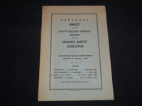 1949 QUACHITA BAPTIST ASSOCIATION MINUTES ARKANSAS 82ND ANNUAL SESSION - J 8623