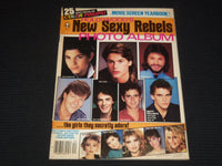 1985 HOLLYWOOD'S NEW SEXY REBELS PHOTO ALBUM MAGAZINE - ROB LOWE - E 14932