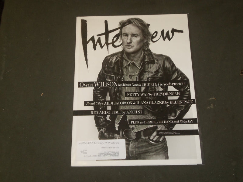 2016 FEBRUARY INTERVIEW MAGAZINE - OWEN WILSON COVER - B 1443