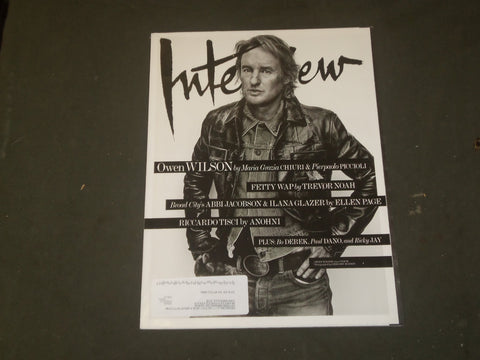2016 FEBRUARY INTERVIEW MAGAZINE - OWEN WILSON COVER - B 1443