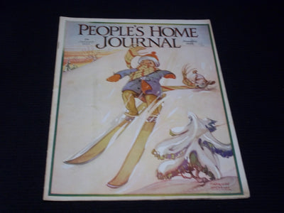 1926 JANUARY PEOPLE'S HOME JOURNAL MAGAZINE NICE ILLUSTRATED COVER ART - E 2787