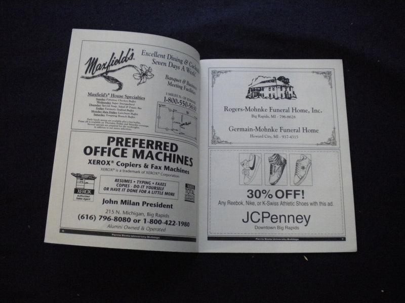 1995 NOV 18 NCAA DIV II PROGRAM - MILLERSVILLE UNIV VS FERRIS STATE UNIV- J 8346