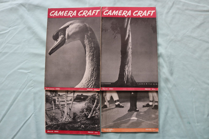 1941 CAMERA CRAFT MAGAZINE - LOT OF 4 - K 3286