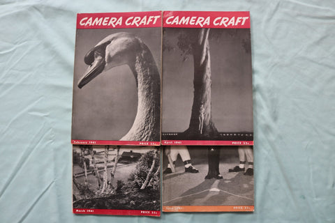 1941 CAMERA CRAFT MAGAZINE - LOT OF 4 - K 3286