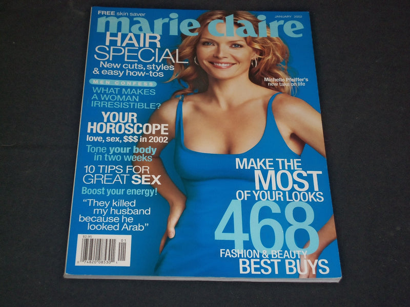 2002 JANUARY MARIE CLAIRE MAGAZINE - MICHELLE PFEIFFER - SP 4585