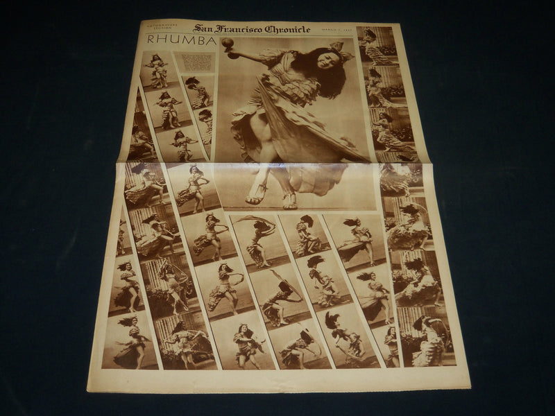 1937 MARCH 7 SAN FRANCISCO CHRONICLE ROTO - WORLD WAR PROPAGANDA - NP 5097