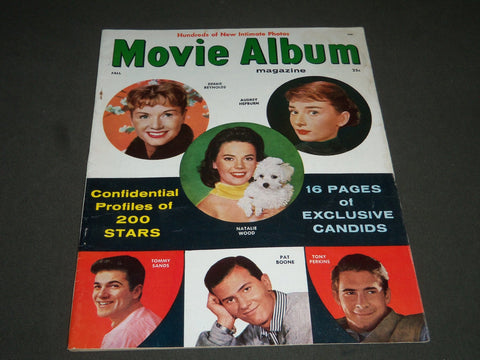 1957 FALL MOVIE ALBUM MAGAZINE - REYNOLDS & AUDREY HEPBURN COVER - ST 4990