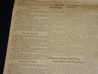 1945 APRIL 12 CEREBRAL HEMORRHAGE FATAL TO PRESIDENT - EXTRA NEWSPAPER - NP 4883