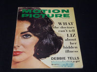 1960 MARCH MOTION PICTURE MAGAZINE - ELIZABETH TAYLOR FRONT COVER - E 3919