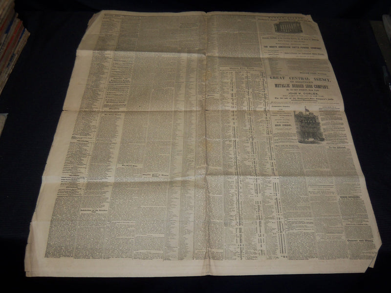 1853 AUGUST 1 UNITED STATES JOURNAL NEWSPAPER - VOLUME 4 NO. 9 - NP 3879C