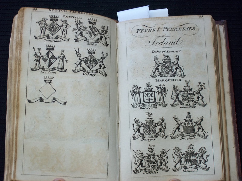 1820 THE ROYAL KALENDAR AND REGISTER - HARDCOVER - NICE ILLUSTRATIONS - KD 7587