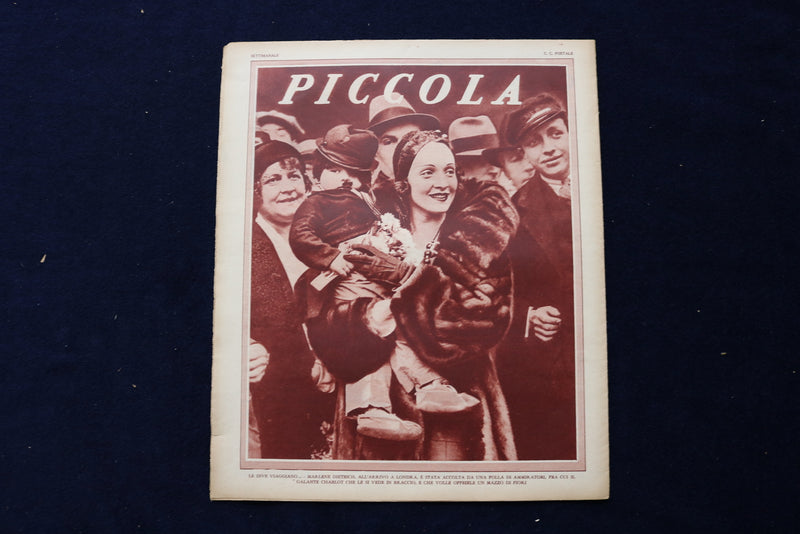 1931 APRIL 7 PICCOLA MAGAZINE - MARLENE DIETRICH - ITALIAN COVER - E 23790