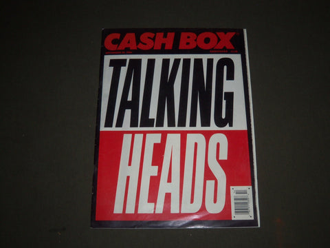 1986 SEPTEMBER 20 CASHBOX MAGAZINE - TALKING HEADS COVER - SP 3516