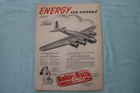 1942 OCTOBER BOYS' LIFE MAGAZINE - SOLDIER WEARING GAS MASK COVER - E 26525