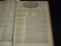 1828-1829 THE ALBION WEEKLY GAZETTE BOUND VOLUME NO. 7 - NEW YORK - R 10J