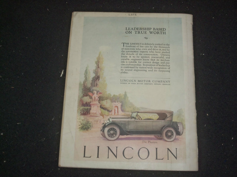 1924 MAY 29 LIFE MAGAZINE - PAPA! MAMMA SAYS TO BRING HOME CHOPS! - ST 6501