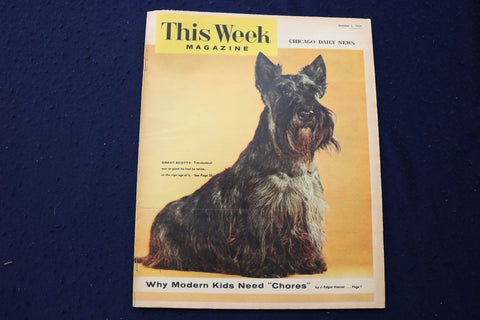 1955 OCT 1 THIS WEEK MAGAZINE - BARABA BEL GEDDES ARTICLE AND PHOTO - E 22986