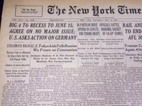 1946 MAY 16 NEW YORK TIMES - U. S. ASKS ACTION ON GERMANY - NT 2968
