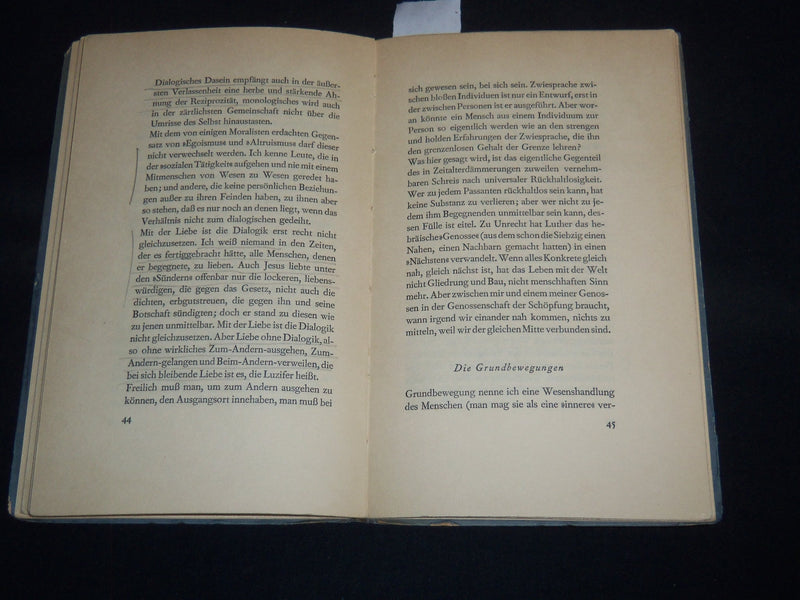 1934 ZWIESPRACHE HARDCOVER BOOK BY MARTIN BUBER - KD 5633Z
