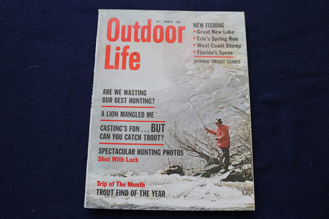 1963 MARCH OUTDOOR LIFE MAGAZINE - FISHING, HUNTING, CAMPING - E 9067