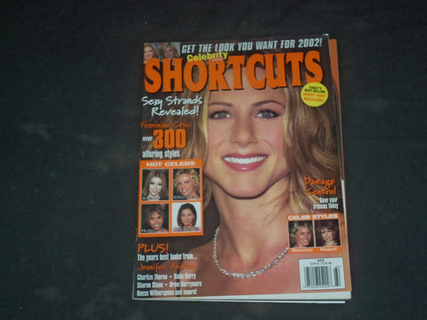 2001 WINTER CELEBRITY SHORTCUTS MAGAZINE - JENNIFER ANISTON COVER - B 568
