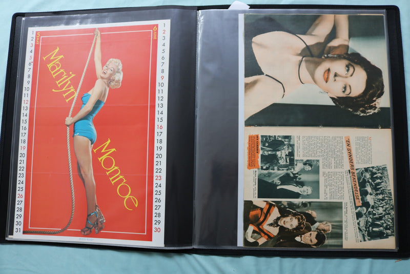 MOVIE STAR SCRAPBOOK - MARILYN MONROE - CATHERINE DENEUVE - #15