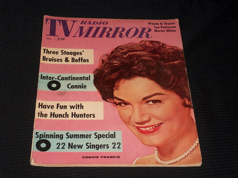 1961 AUGUST TV RADIO MIRROR MAGAZINE - CONNIE FRANCIS FRONT COVER - E 3048